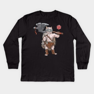 DND Barbarian Kids Long Sleeve T-Shirt